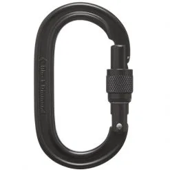 BD Black Diamond Oval Keylock Screwgate Moschettone A Ghiera Arrampicata -negozio di attrezzature per il fitness 210084 blak black ovalscrewgate frnt