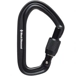 BD Black Diamond HotForge Screwgate Moschettone A Ghiera Arrampicata -negozio di attrezzature per il fitness 210161 0002 hotforgescrewgatecarabiner black