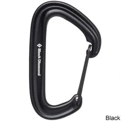 BD Black Diamond Litewire Moschettone Arrampicata -negozio di attrezzature per il fitness 210234 0002 litewirecarabiner black min
