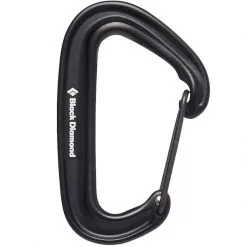 BD Black Diamond Miniwire Moschettone Arrampicata -negozio di attrezzature per il fitness 210235 0002 miniwirecarabiner black