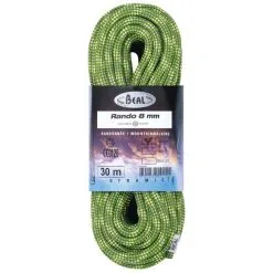 Beal Rando 8 Mm Classic Corda Gemella Arrampicata -negozio di attrezzature per il fitness beal rando 8 green