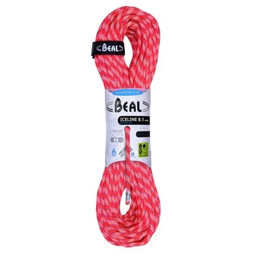 Beal Ice Line 8.1 Mm Unicore Golden Dry Mezza Corda Arrampicata 3 Beal Ice Line 8.1 Mm Unicore Golden Dry Mezza Corda Arrampicata