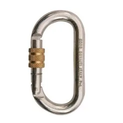 Kong Oval Steel Classic Screw Sleeve Moschettone Ovale Speleo