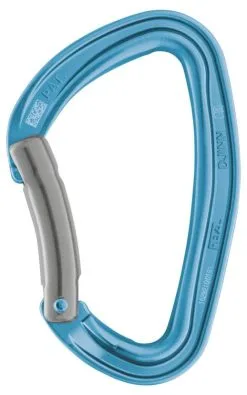 Petzl Djinn Moschettone Arrampicata Leva Curva -negozio di attrezzature per il fitness petzl djinn leva curva azzurro