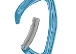 Petzl Djinn Moschettone Arrampicata Leva Curva -negozio di attrezzature per il fitness petzl djinn leva curva azzurro leva aperta